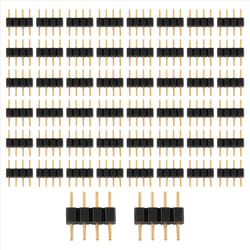 50Pcs 4 Pin Rgb Led Male Plug Adapter for 3528 5050 Strip Light