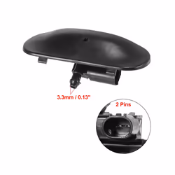 L & R Windshield Windscreen Washer Nozzle for -Audi A7 4G Heated