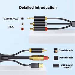 Digital to Analog Audio Conversion Cable,Digital SPDIF/Optical