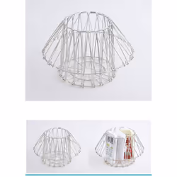 Multifunctional Folding Stainless Steel Variety Fruit Basket