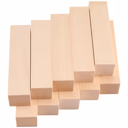4 x 1 x 1 Inches Basswood Project DIY Set for Beginners - 10 Pack