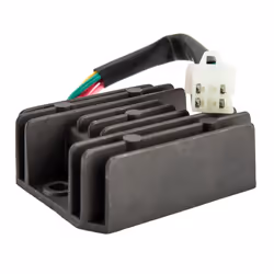 4 Wire Full Black Motorcycle Regulator Rectifier 12V DC Bike Quad