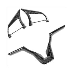 Carbon Fiber Steering Wheel Decoration Cover Frame Trim for Nissan