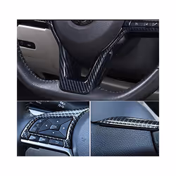 Carbon Fiber Steering Wheel Decoration Cover Frame Trim for Nissan