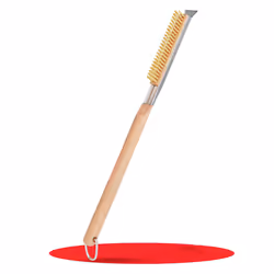 Pizza Oven & Stone Brush with Scraper 21In