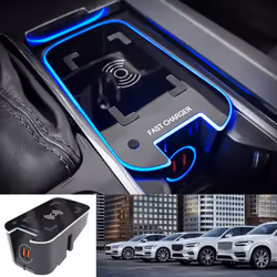 15W Car for Qi Wireless Charger for Volvo XC90 S90 XC60 VC60 S60 V90