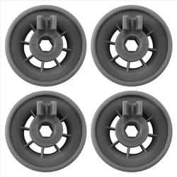 4 x Dishwasher Lower Basket Rail Wheels for Bosch Neff Grey 165314