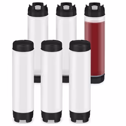 6 Pcs 16 Oz Condiment Squeeze Bottles Inverted Plastic Squeeze Bottle