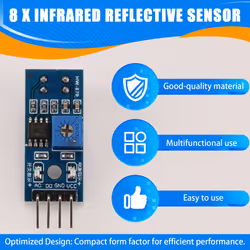 8Pcs TCRT5000 Infrared Reflective Sensor IR Photoelectric Switch
