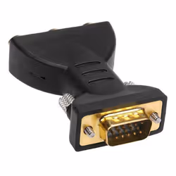 3 RCA RGB Female to HD 15-Pin VGA Style Video Jack Adapter Conventer