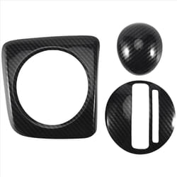 3Pcs Carbon Fiber Gear Shift Panel Frame for Honda Civic 2006-2011 RHD