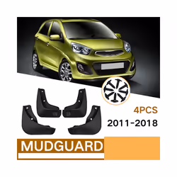 4Pcs Car Mud Flaps for Kia Picanto 2011-2018 Mudguards Fender Splash