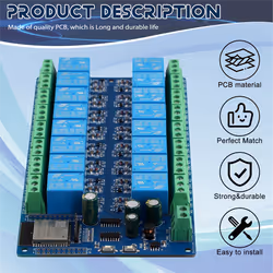 16 Channel Relay Module DC5-12V Power Supply ESP32 Development Board
