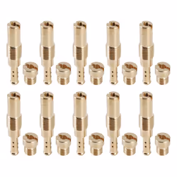 10Pcs Carburetor Main Jet Kit & 10Pcs Slow/Pilot Jet for PWK Keihin