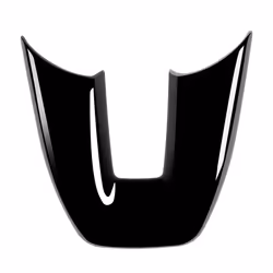 Car Glossy Black V Style Steering Wheel Panel Cover Trim Decoration