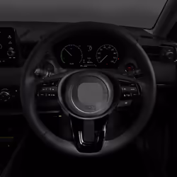 Car Glossy Black V Style Steering Wheel Panel Cover Trim Decoration