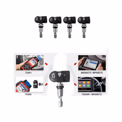 4Pcs TPMS Tire Pressure Monitor Sensor 315/433MHZ for-Autel Silver