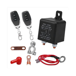 Remote Battery Disconnect Switch, 12V 200A Dual Remote Control Switch