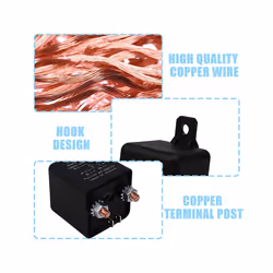 Remote Battery Disconnect Switch, 12V 200A Dual Remote Control Switch