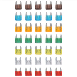 35 Piece MIXED Mini Blade Fuse AUTO Car Motorbike 5 7.5 10 15 20 25 30 AMP