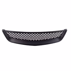 Glossy Black Front Engine Hood Grille for Honda Civic JDM R 2001-2003