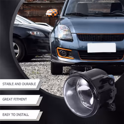 1 Pair Front Bumper Fog Light Lamps with H11 for Ford Focus Suzuki