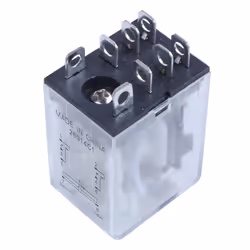 JQX-13F LY2 DC 12V Coil 8-Pin DPDT Green LED Electromagnetic Relay