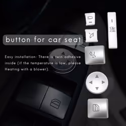 Inner Door Armrest Window Switch Button Trim Cover Sticker for Benz