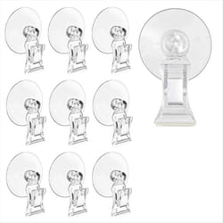 10Pcs Suction Cup Clips Transparent Sucker Clamp