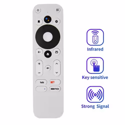 For MECOOL KM2 KM2 PLUS ONN Android 4K UHD TV Box Voice Remote White