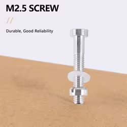 5Pcs M2.5 Screws Bolt Nut Washers Set Turntable Headshell Cartridge