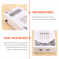 RJ11 Adapter Louder Telephone Ring Flash Amplifier Ringer