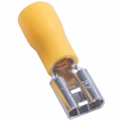 100Pcs 24A Insulated 12-10AWG Terminal Crimp Wire Connectors Yellow
