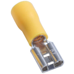 100Pcs 24A Insulated 12-10AWG Terminal Crimp Wire Connectors Yellow