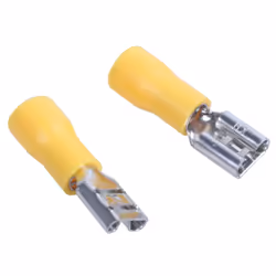 100Pcs 24A Insulated 12-10AWG Terminal Crimp Wire Connectors Yellow