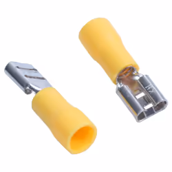 100Pcs 24A Insulated 12-10AWG Terminal Crimp Wire Connectors Yellow