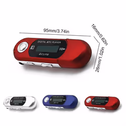 Mini MP3 Player Small Flash Drive Multilanguage LCD Music Player (C)