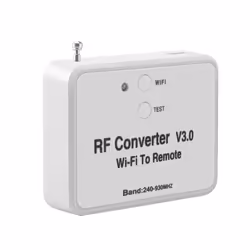 Wifi to RF Converter Instead Remote Control 240-930Mhz for Smart Home