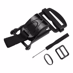 Helmet Quick Release Buckle Replacement Kit, Ratcheted Helmets black