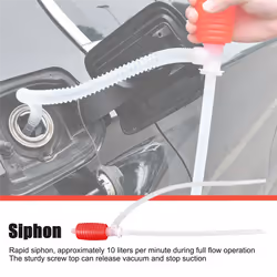 2Pcs Universal Fuel Transfer Siphon Pump - Large Squeezing Syphon