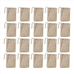 50Pcs Shower Bath Sisal Soap Bag Exfoliating Soap Saver Pouch Holder