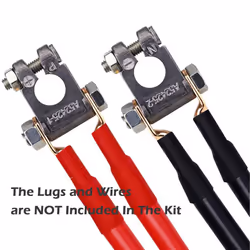 Battery Terminal Negative & Positive with Cover Made of Alloy Kit