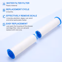 10Pcs Shower Filter for Hard Water - High Output Shower Water Filter