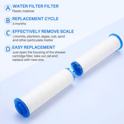 10Pcs Shower Filter for Hard Water - High Output Shower Water Filter