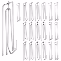 Window Treatment 4 Prongs Pinch Pleat Drapes Curtain Hooks 20pcs