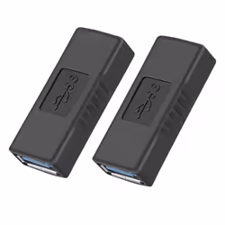 2Pcs Usb 3.0 Type A Female To Female Adapter Coupler Connector