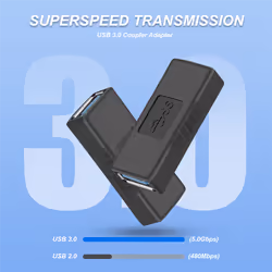 2Pcs Usb 3.0 Type A Female To Female Adapter Coupler Connector
