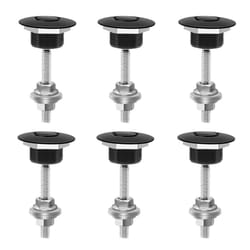 4X Push Button Car Hood Bonnet Latch Pin Lock Bumper Clip Black