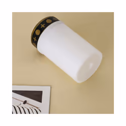 White Grave Candle for Cemetery Grave Solar Lights 1Pcs
