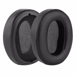 Ear Pads for Sony WH-XB900N Headphones Earpads Leather (Black)